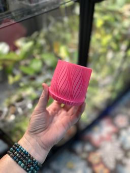 2.75 inch pink swirl