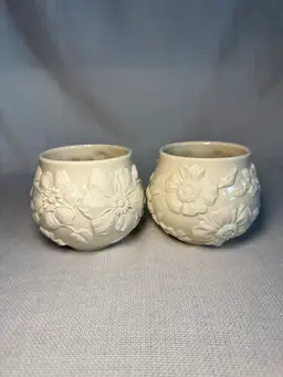 Set Of Lenox Floral Votive Holders