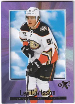 2023-24 E-X2000 #133 Leo Carlsson RC Anaheim Ducks Hockey Card