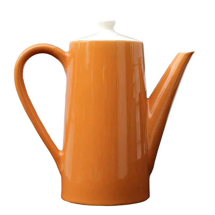 Royal China USA Ceramic Coffee Tea Pot W/Long Spout Harvest Gold Vintage