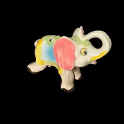 Vintage Colorful Japan Elephant