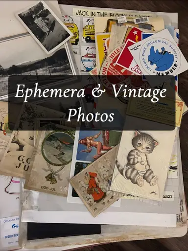 Let’s Dig Through Ephemera & Vintage Photos 📸📸