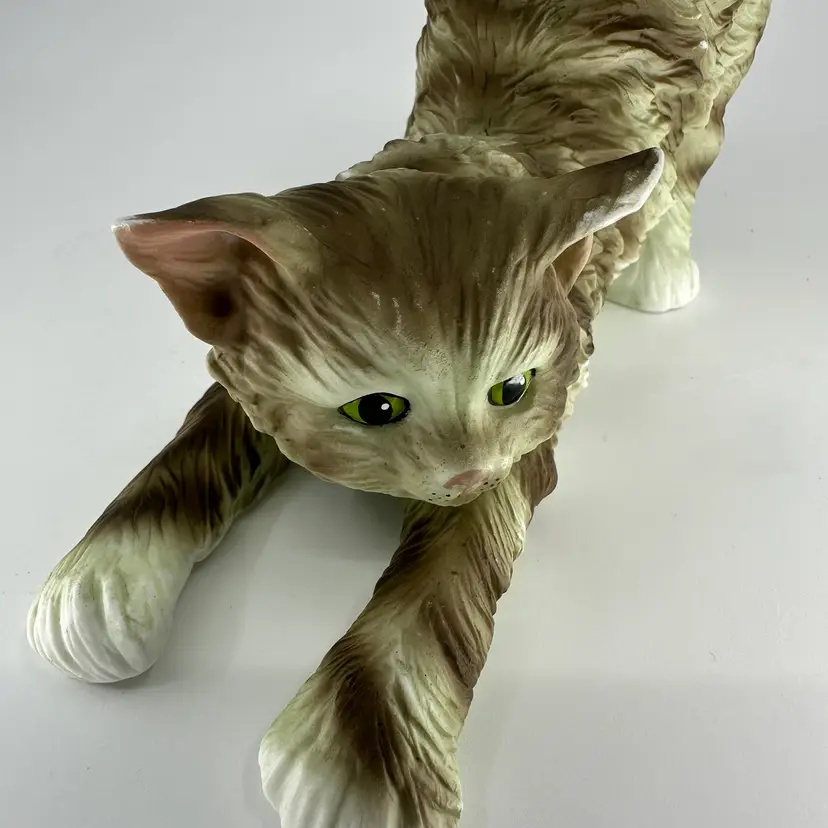 Buchase Long Hair Stretching Tabby Cat