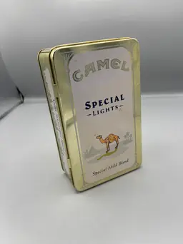 Vintage Camel Special lights cigarette tin