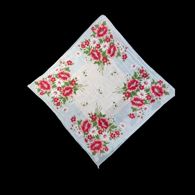 Vintage Floral Handkerchief