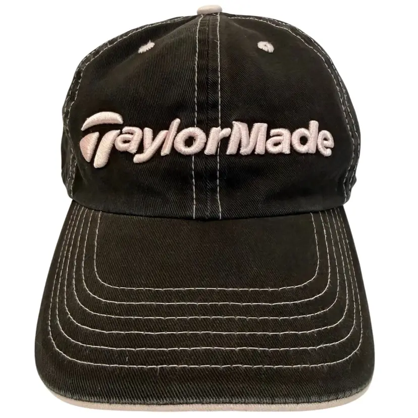 TaylorMade Women’s Tour Radar Adjustable Light Pink Lettering & Black Golf Hat
