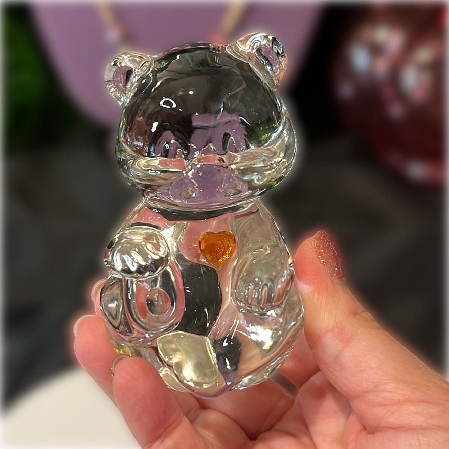 Fenton Art Glass November Bear