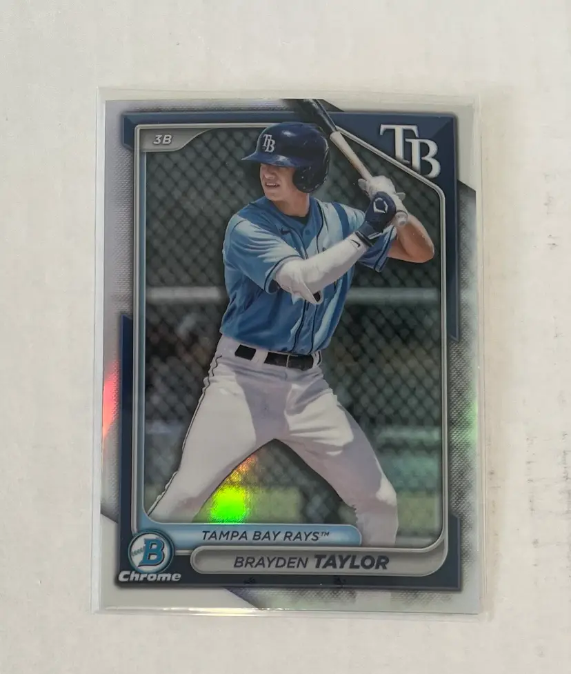 Brayden Taylor 2024 Bowman Draft Refractor Tampa Bay Rays
