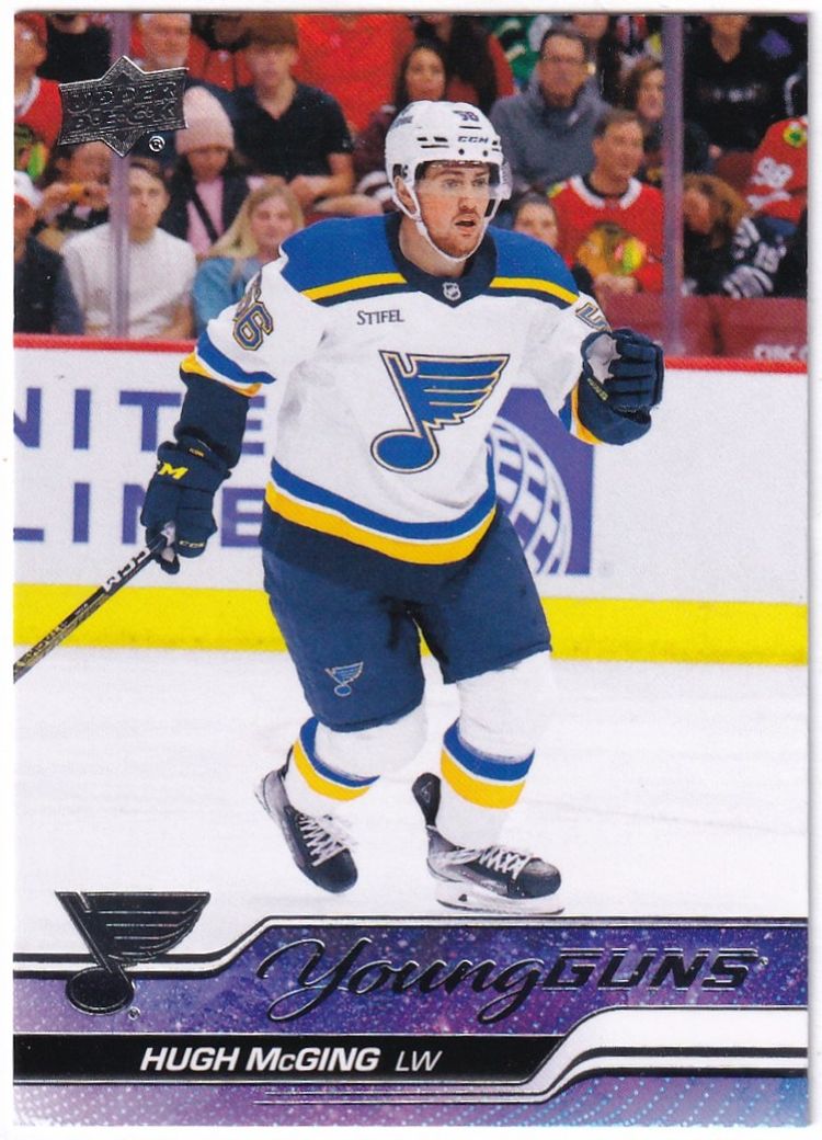 2023-24 Upper Deck #469 Hugh McGing YG RC St Louis Blues Hockey Card