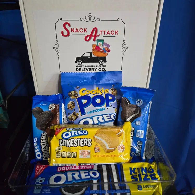 OREO Double Stuf Cakesters & Popcorn Giftable Snack Box