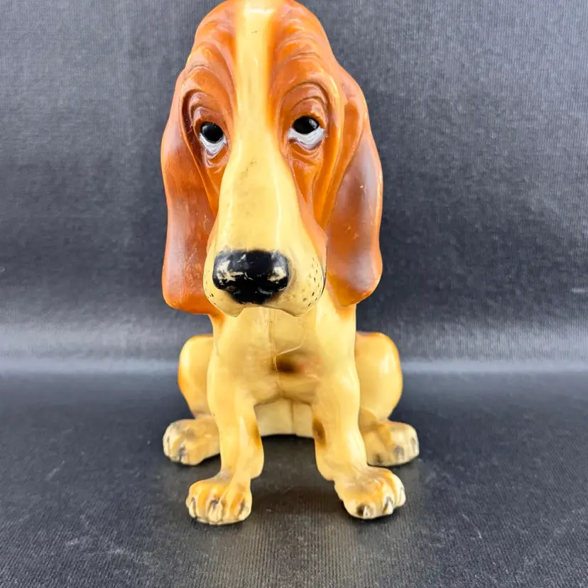 Vintage Breyer Molding Co. Jolly Cholly 7" Basset Hound Dog Hard Plastic