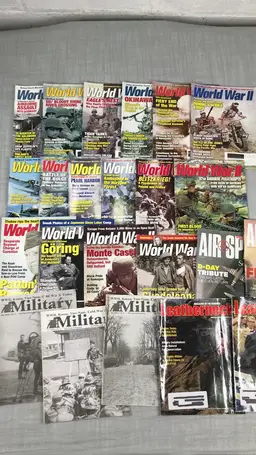 Lot of 23 Military/WW II Magazines