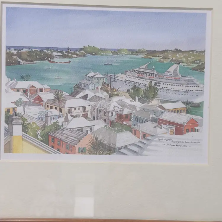 #105 Saint George’s Harper Royal Majesty Bermuda Art Print By Jill Amos Raine