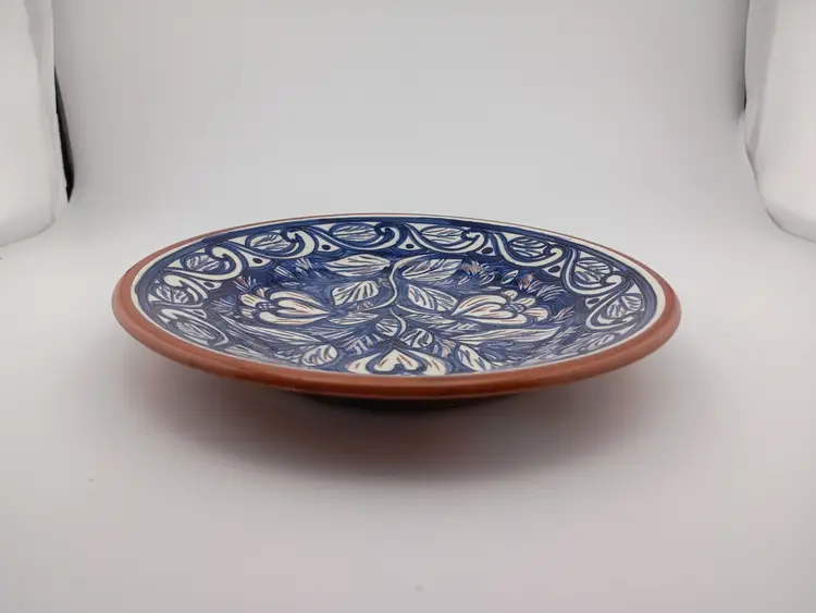 Signed SP Corval redware plate (Portugal)