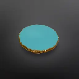 Vintage Stratton Blush Compact Gold And Teal