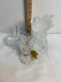 Assorted Crystal  Bell , Ring Holder , Angel Decor
