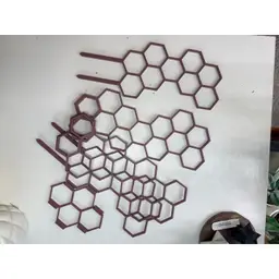 Modular Honeycomb Trellis Set - Matte Mauve