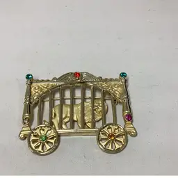 Circus Cage With Loin Brooch 2” 
New