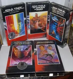 #03 - Star Trek The Movies 25th Anniversary Set Of 5 Sealed VHS Excellent Condition