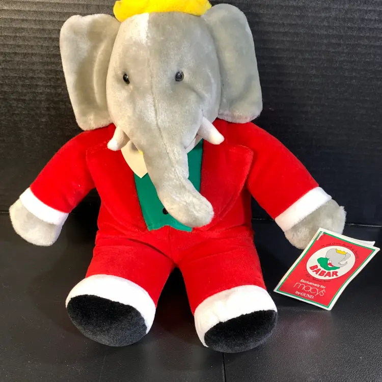 Vintage Macy's Barbar Plush & Book