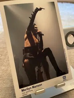 Marilyn Manson Official Promo Press Photo 7x5 (Feb 2001) Motor Music