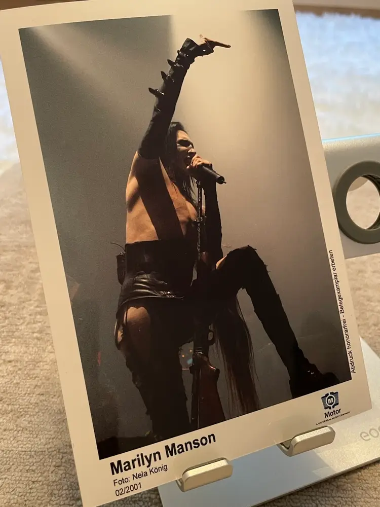 Marilyn Manson Official Promo Press Photo 7x5 (Feb 2001) Motor Music