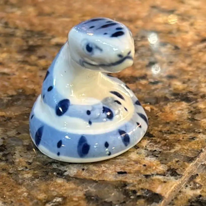 1.5” Vintage Russian Gzhel Snake