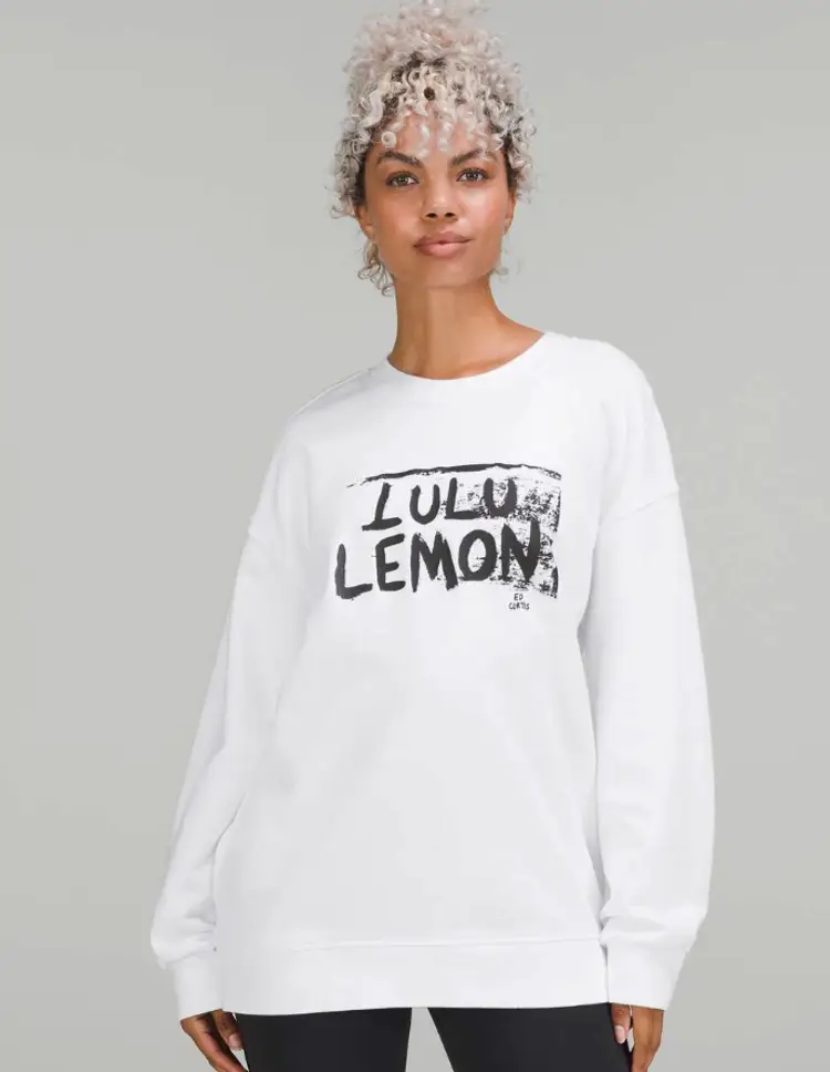 Lululemon Perfectly Oversized Crew Ed Curtis Size 10