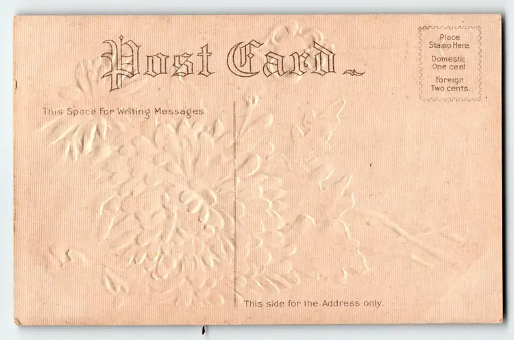 Birthday Flowers Gemstone Jewel Postcard Sapphire Success September Aster Unused