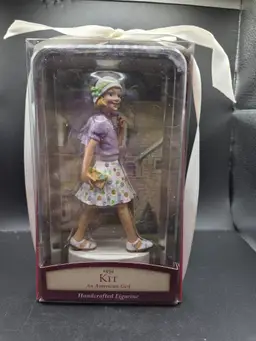 2002 NOS 1934 American Girl Kit Kittredge Handcrafted Figurine By Hallmark