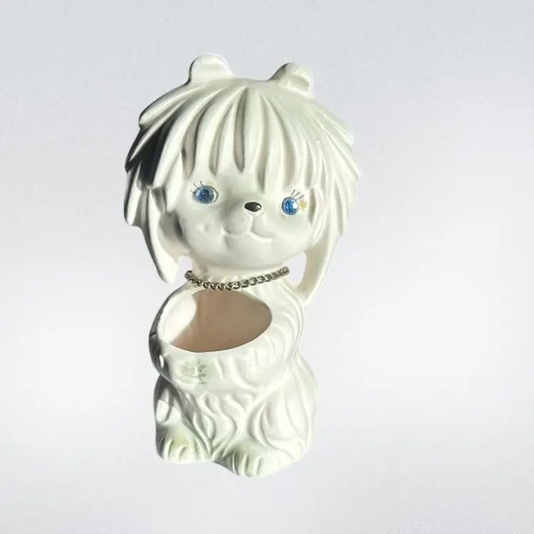 Vintage Japan Maltese Little Planter