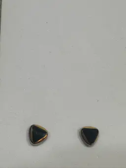 1980’s Black any Gold Earrings