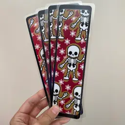 Skeleton Gingerbread Man Creepmas Bookmark