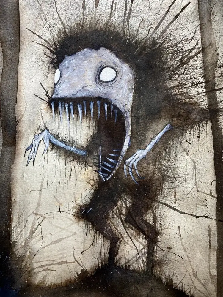 Screaming Forest Cryptid Original artwork