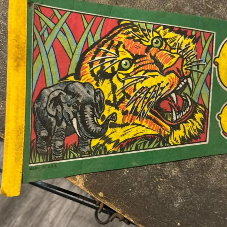 Clyde Beatty Cole Bros. Circus Pennant