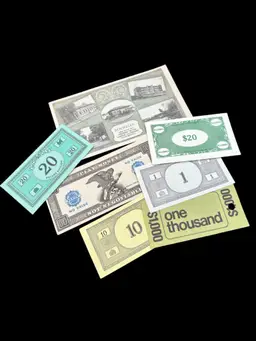 “Funny Money” Play Money Carry Lot (6pcs)