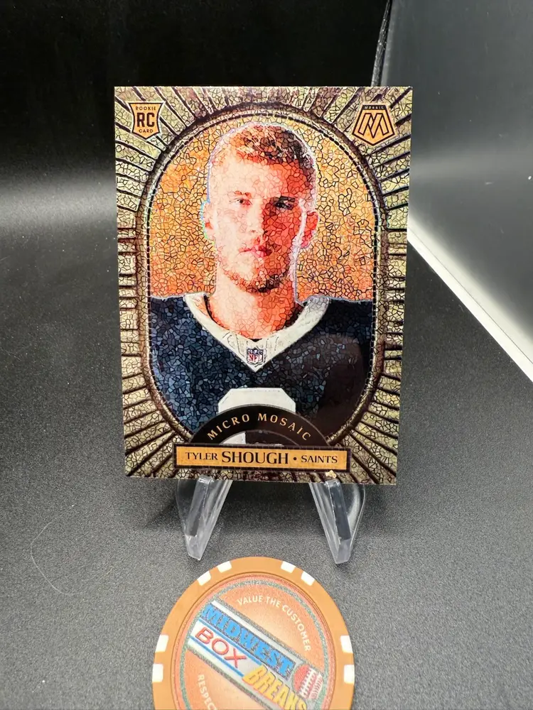 Tyler Shough RC Micro Mosaic Case Hit 2025 Mosaic New Orleans Saints