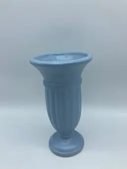 Royal Haeger Bud Vase Soft Blue Matte Speckled