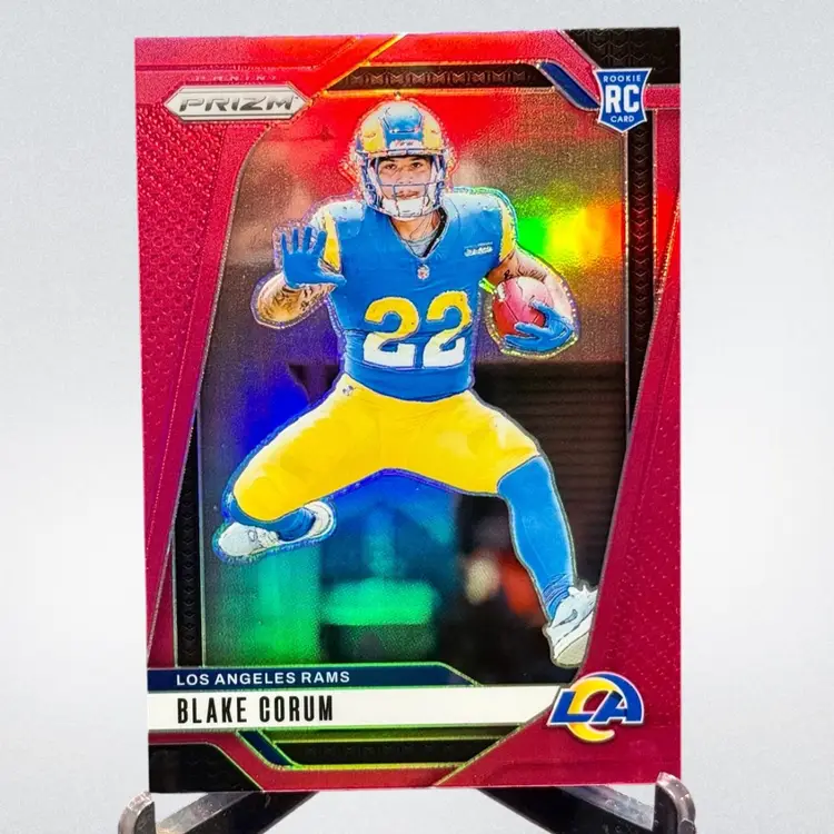 Blake Corum 2024 Prizm Football Pink Prizm #308 Los Angeles Rams