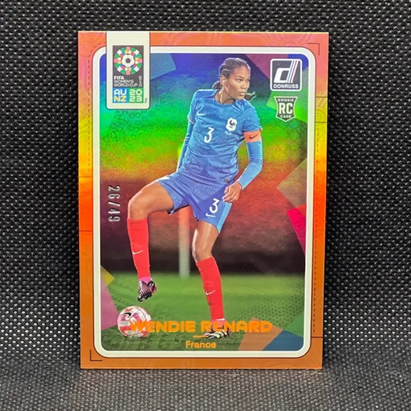 Wendie Renard 2023 Donruss Women’s World Orange /49 France Soccer Card