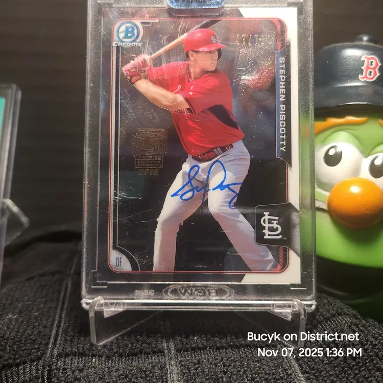 2018 Topps Archives Sig Series - Stephen Piscotty St. Louis Cardinals 47/76