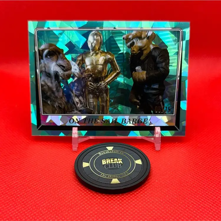 2023 Topps Sapphire Return Of The Jedi C3PO On The Sail Barge Aqua Parallel #05/75