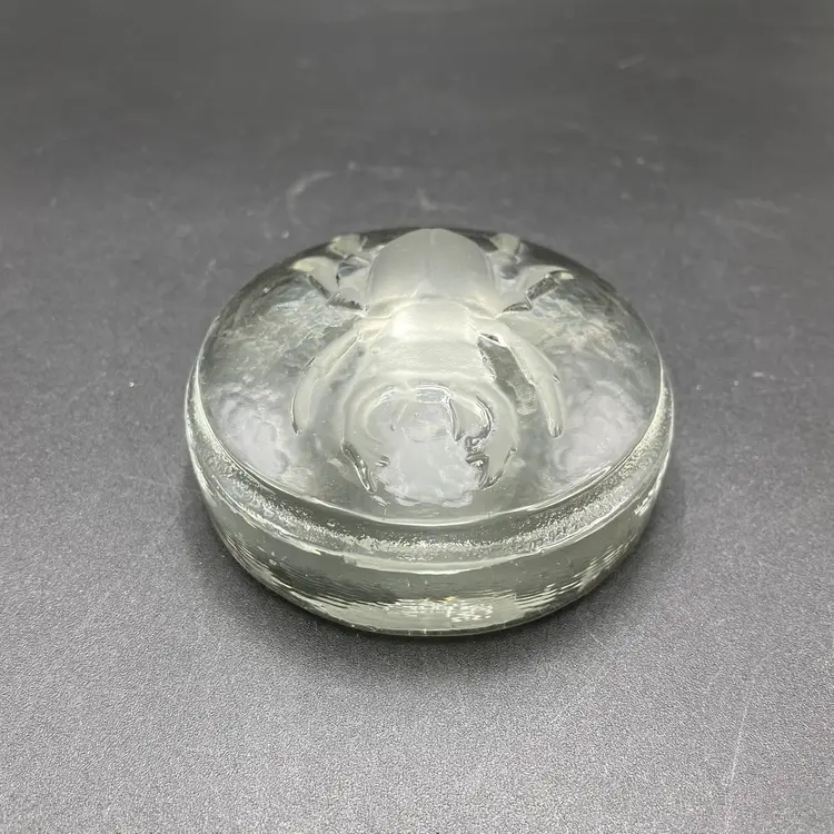 Goebel Crystal Glass Beetle Insect Scarab Paperweight Germany Office