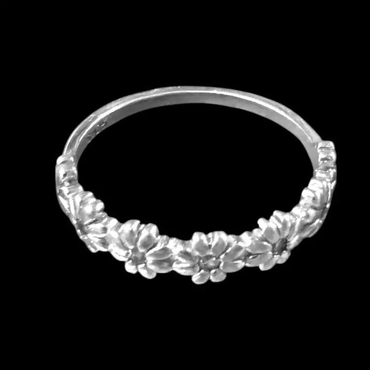 Sterling Silver Flower Ring
