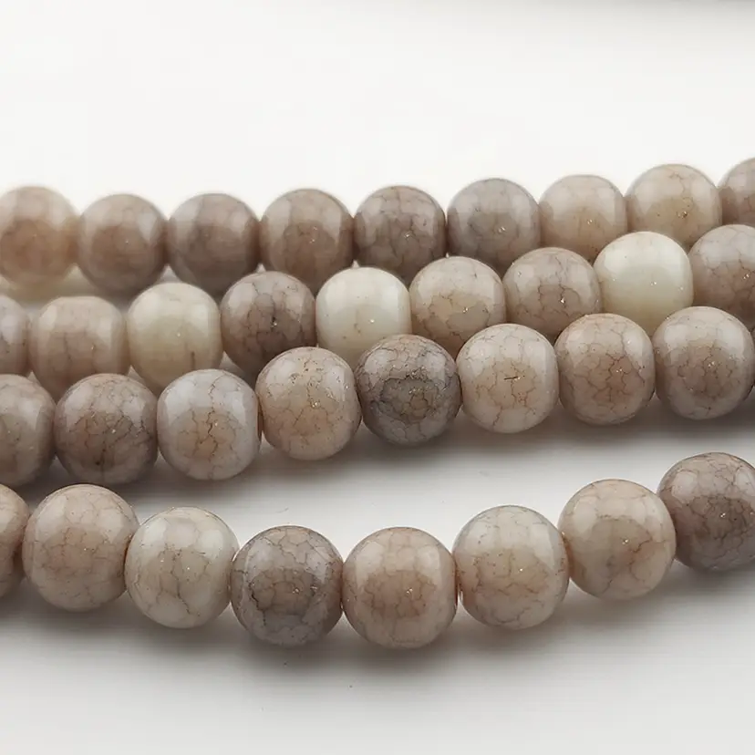 100pcs 8MM Stone-look Glass Beads #CC111