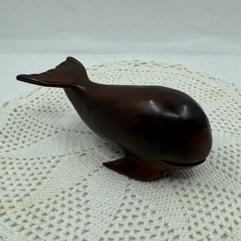 Carved Wooden Whale