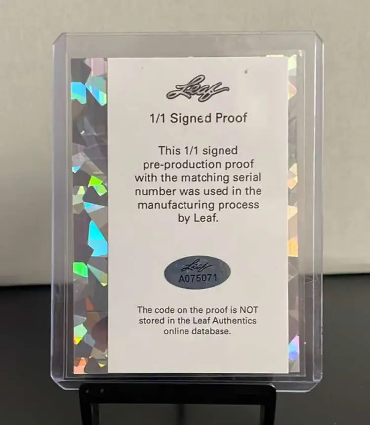 2022 Leaf Metal Flight Pre-Proof Cristian Hernandez /1 Auto
