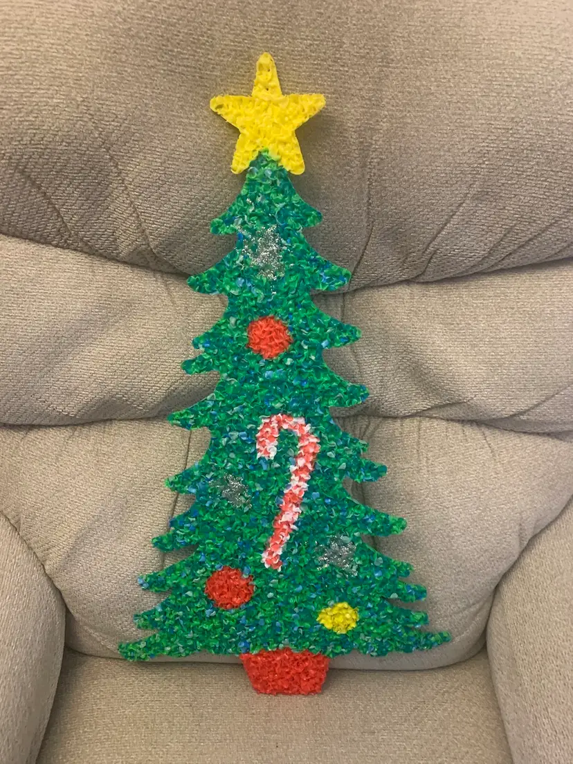 Vintage Melted Popcorn Christmas Tree