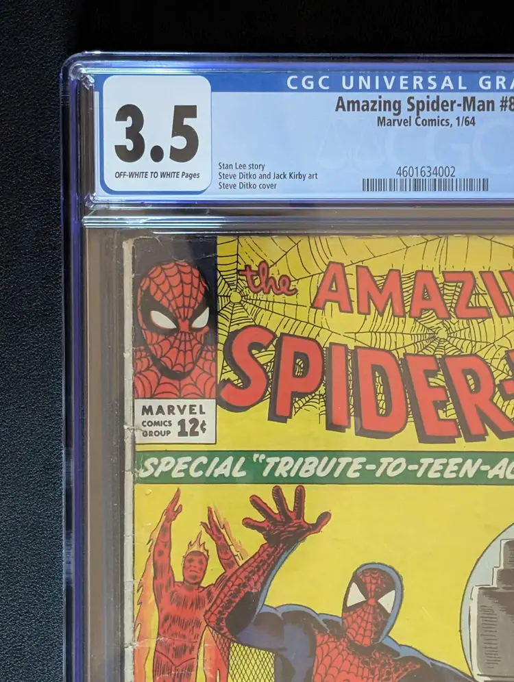 The Amazing Spider-Man #8 (Marvel January 1964) CGC 3.5 VG - 1st Living Brain