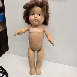 Vintage Unmarked Handpainted Composition Baby Doll